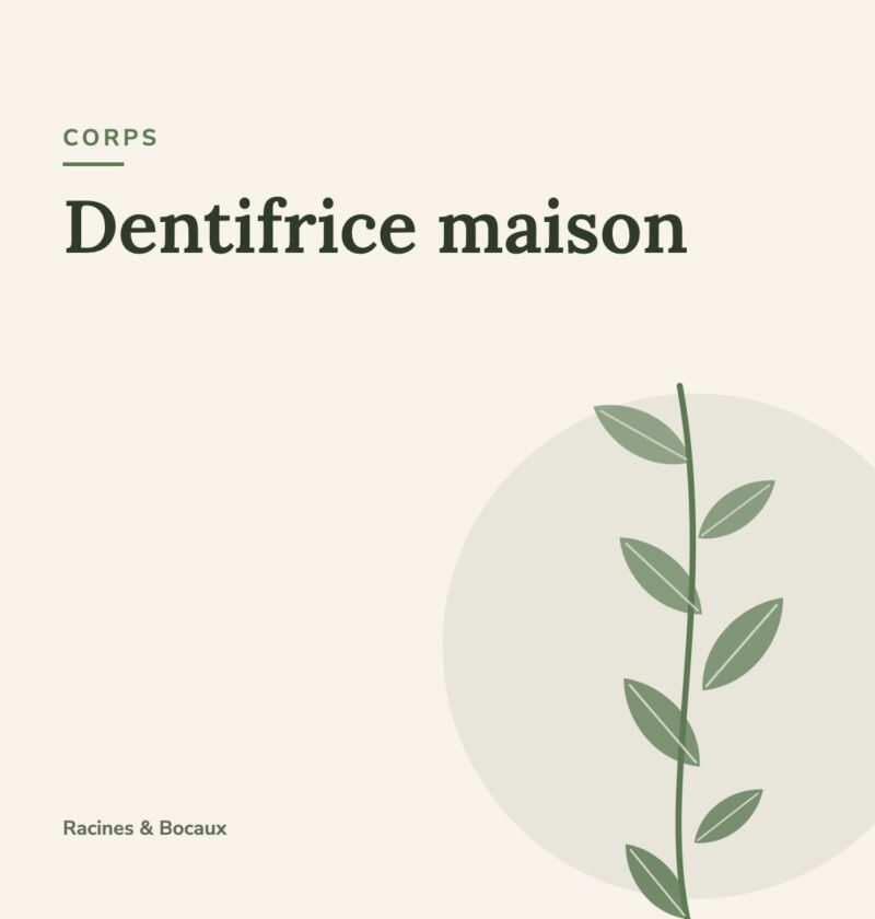Dentifrice maison